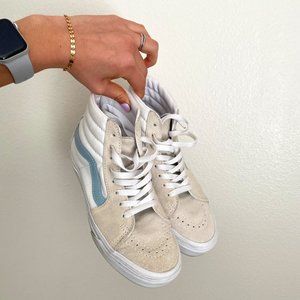 VANS SK8-HI Shoes Women Classic Sport Winter Cream Suede Canvas VN0A32QG9LY